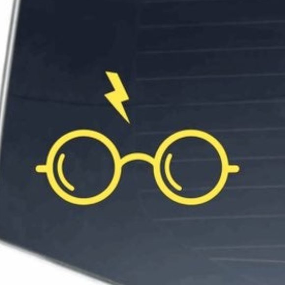 Harry Potter lightning bolt with glasses vinyl decal - Picture 1 of 2